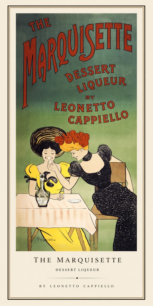 Leonetto Cappiello The Marquisette Dessert Liqueur No1 - Plakat
