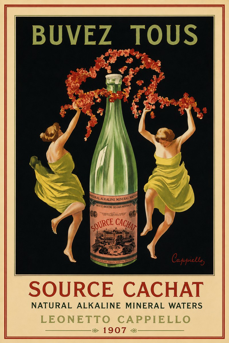 Leonetto Cappiello Source Cachat No5 - Plakat