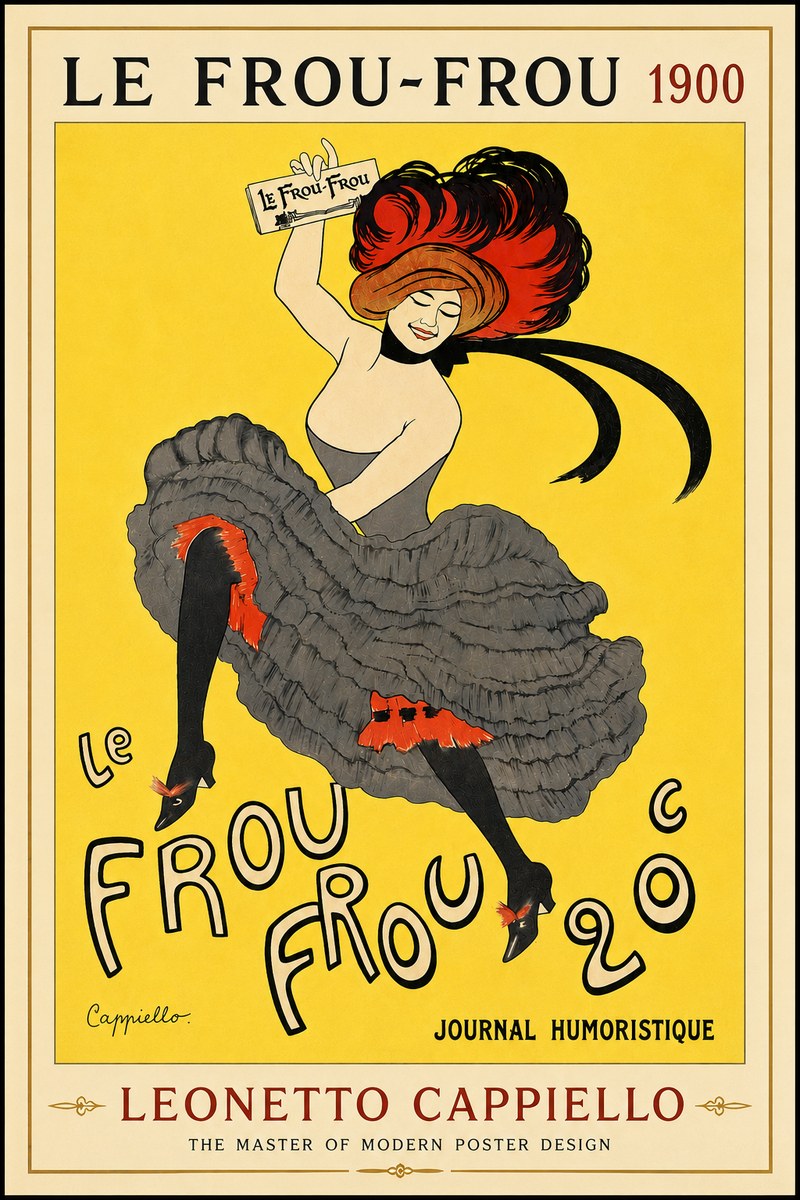 Leonetto Cappiello Le Frou-frou No4 - Plakat