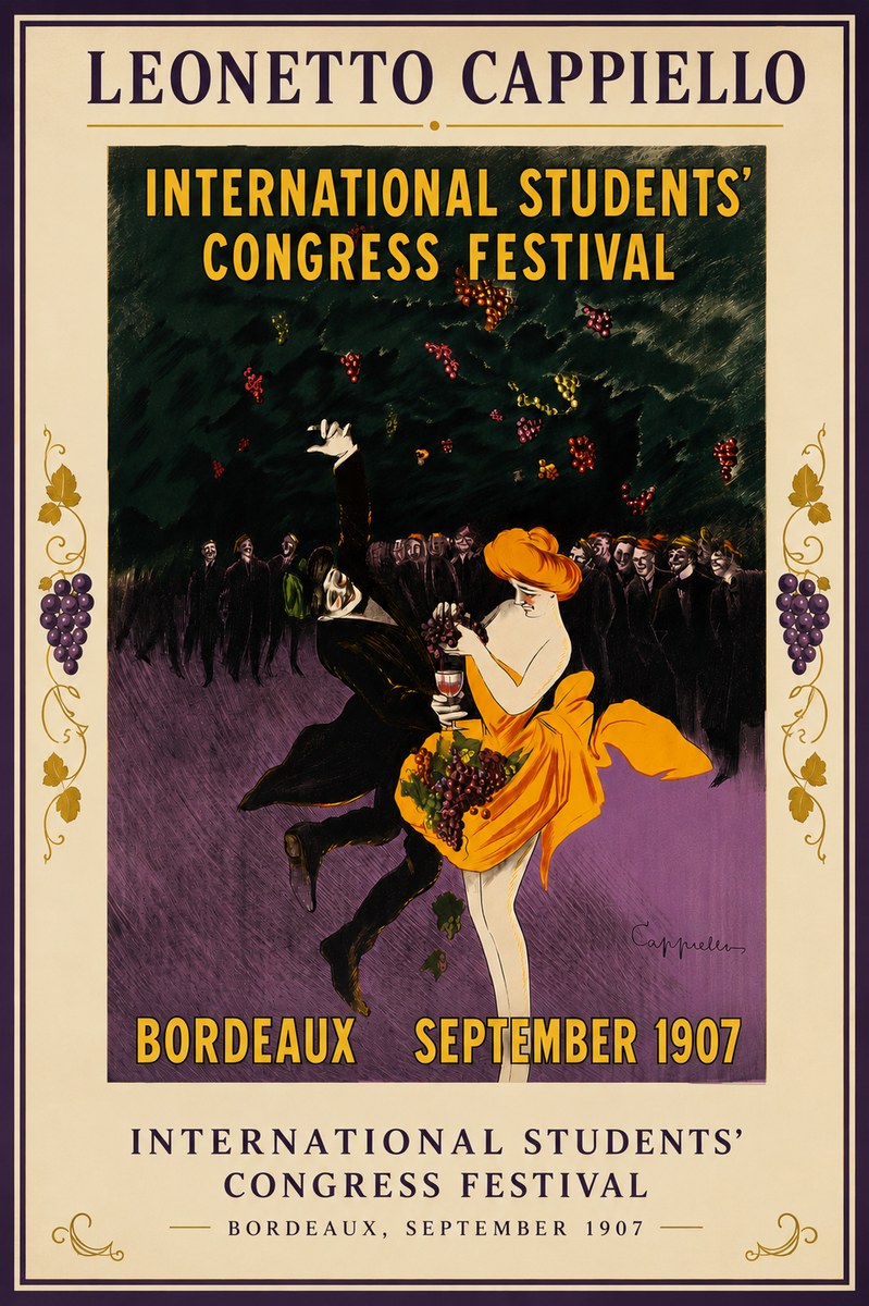 Leonetto Cappiello International Students' Congress Festival No6 - Plakat