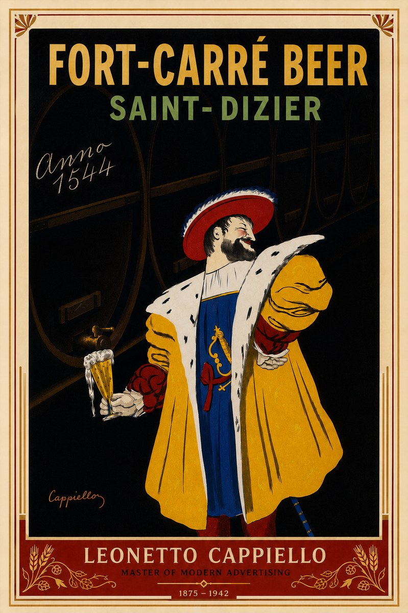 Leonetto Cappiello Fort-carré Beer Saint-dizier No6 - Plakat