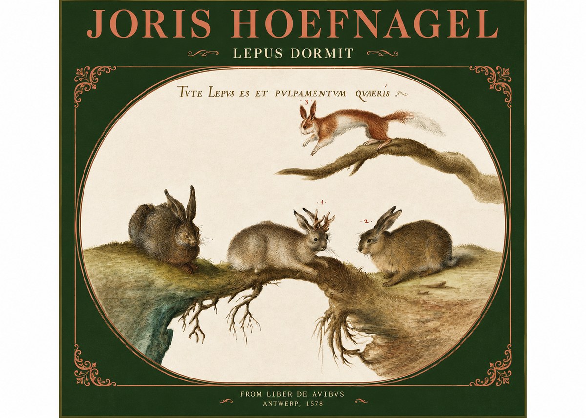 Joris Hoefnagel Lepvs Dormit No2 - Plakat