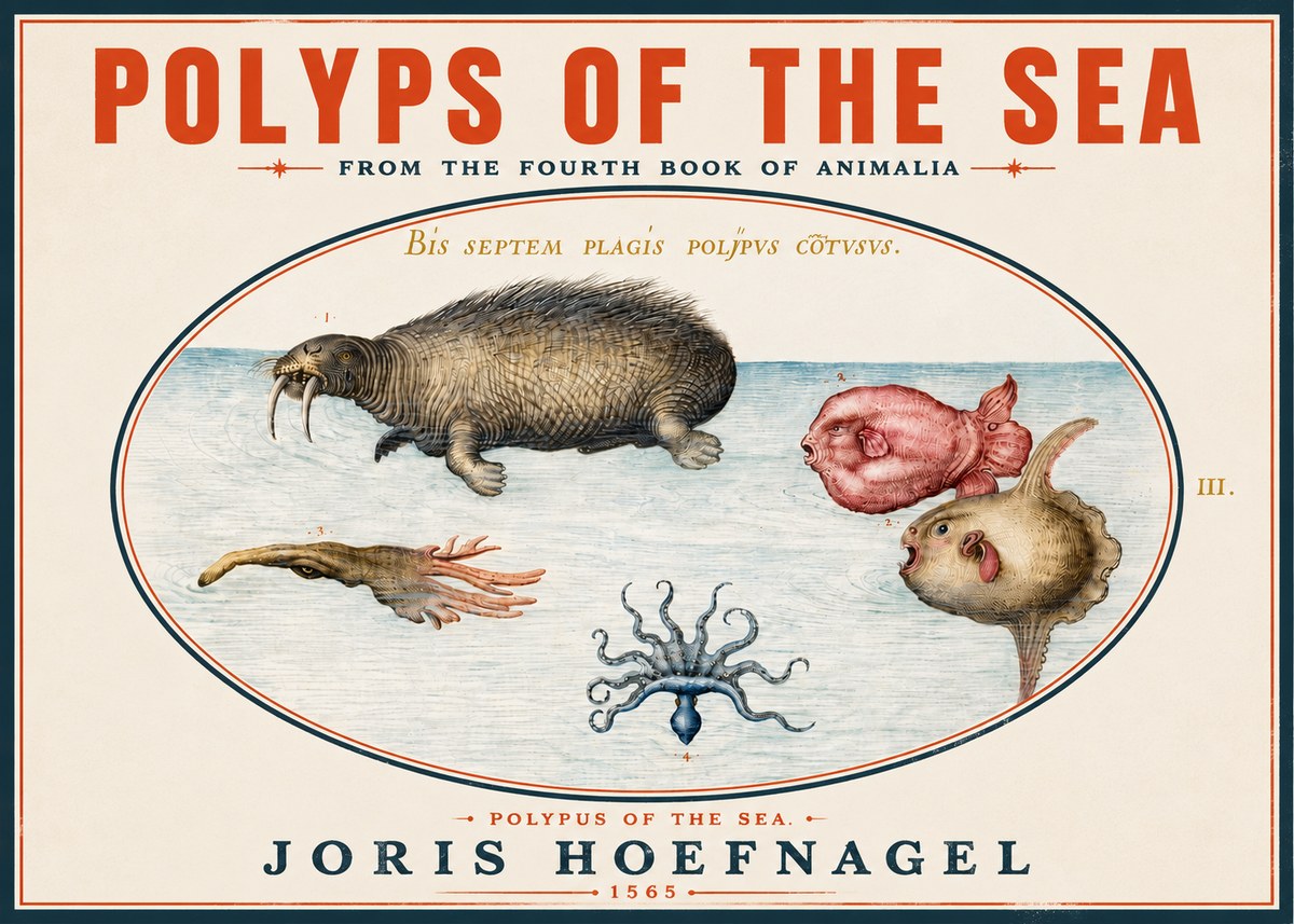 Joris Hoefnagel Polyps of the Sea No4 - Plakat
