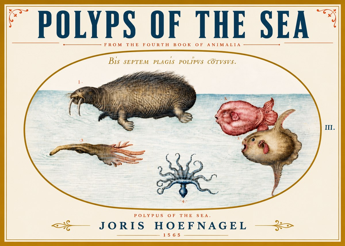 Joris Hoefnagel Polyps of the Sea No5 - Plakat