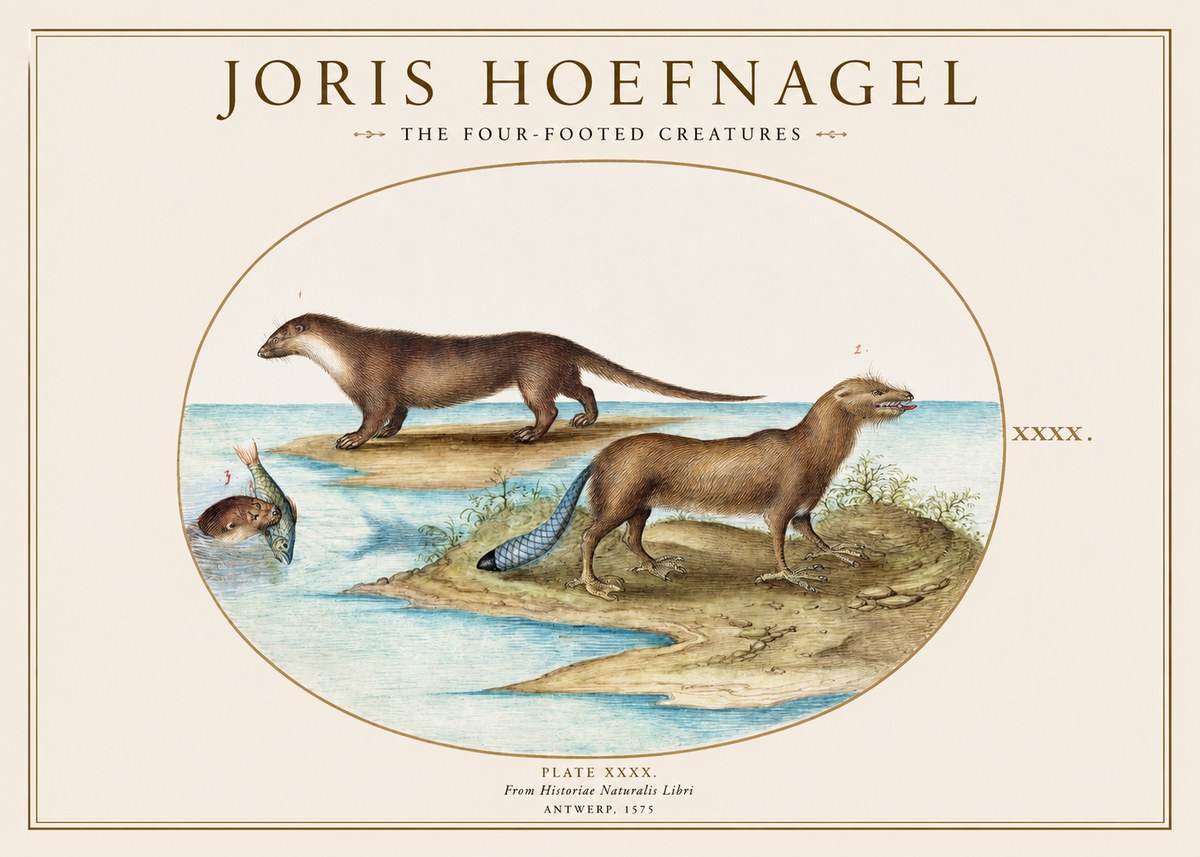 Joris Hoefnagel The Four-footed Creatures No1 - Plakat