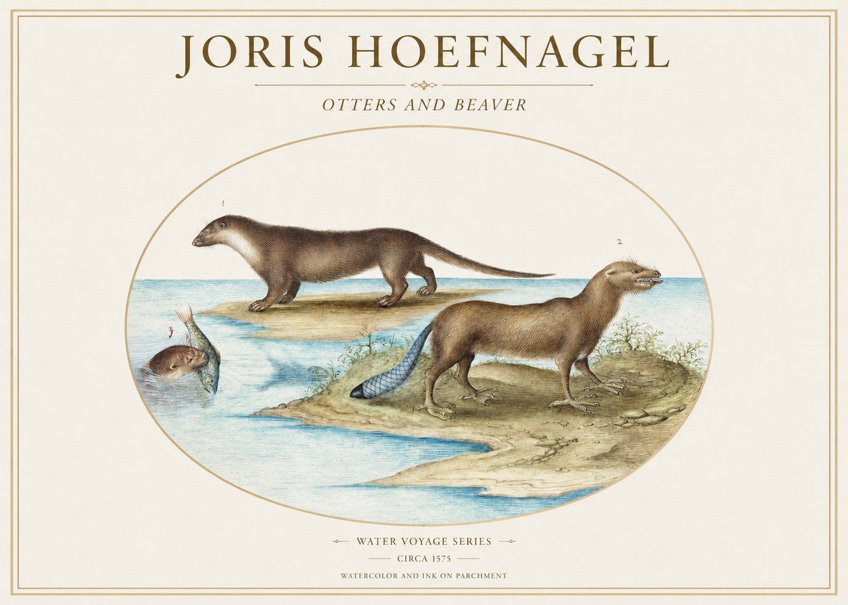Joris Hoefnagel The Four-footed Creatures No2 - Plakat