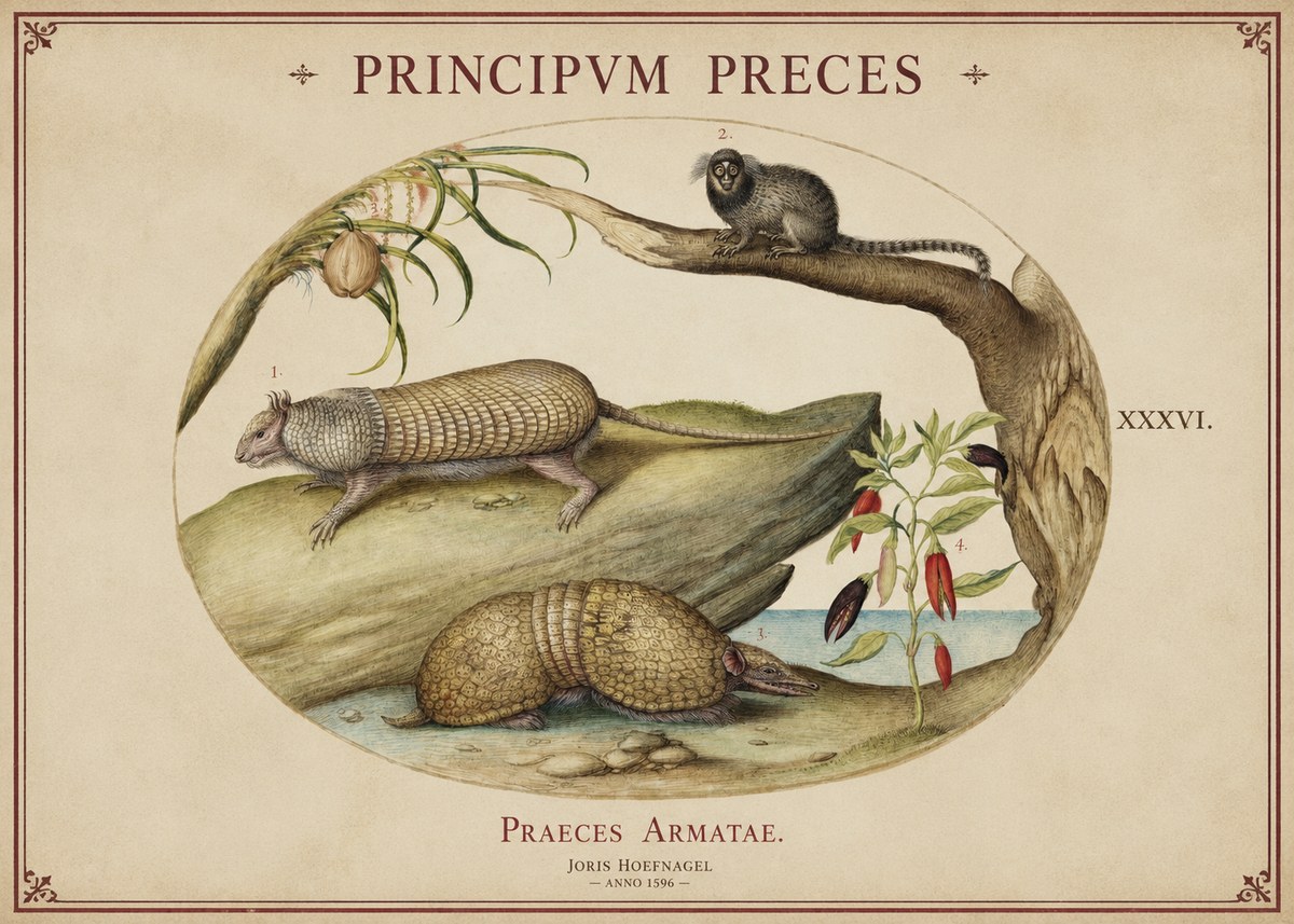 Joris Hoefnagel Praeces Armatae. No1 - Plakat