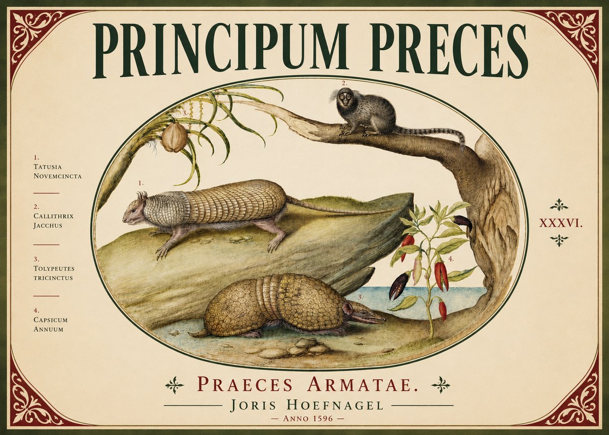Joris Hoefnagel Praeces Armatae. No6 - Plakat