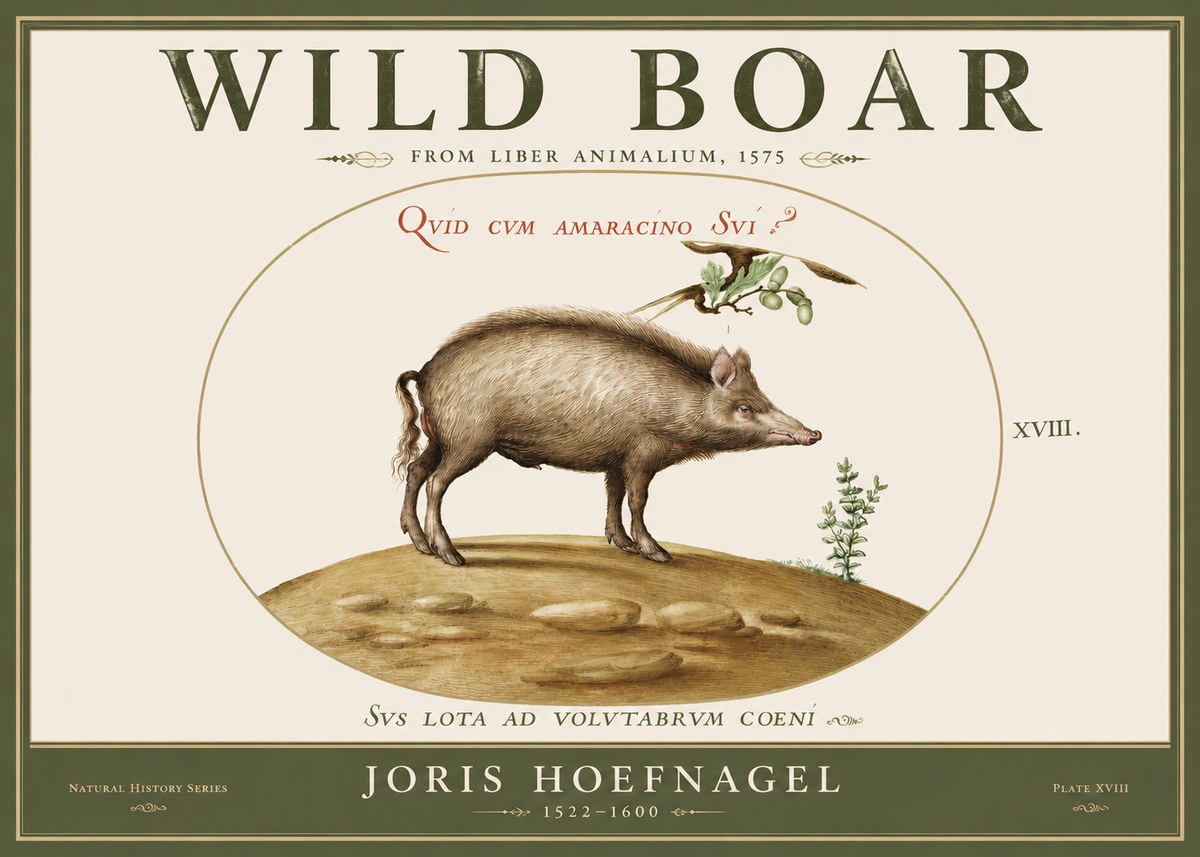 Joris Hoefnagel Qvid Cvm Amaracino Svi? No5 - Plakat