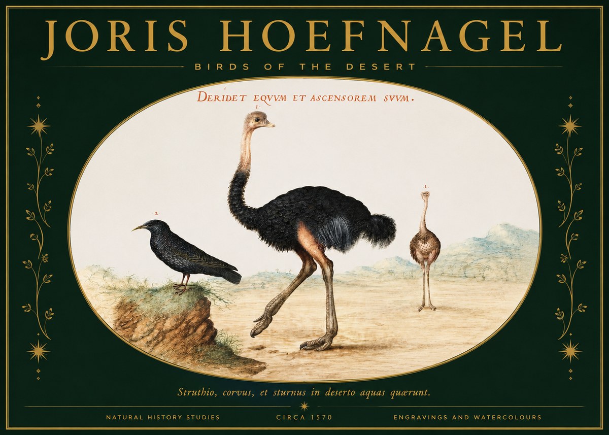 Joris Hoefnagel Birds of the Desert No2 - Plakat