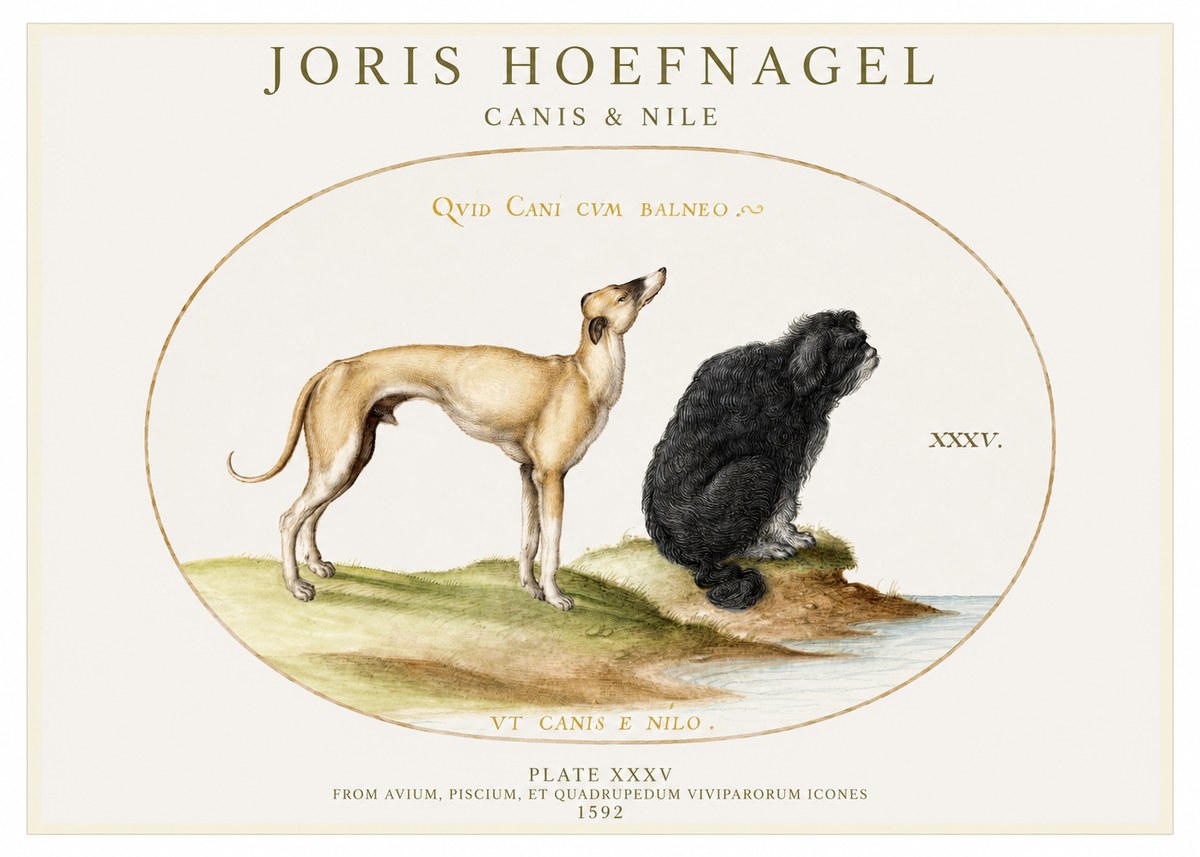 Joris Hoefnagel Neither Can a Dog Live in Baths No2 - Plakat
