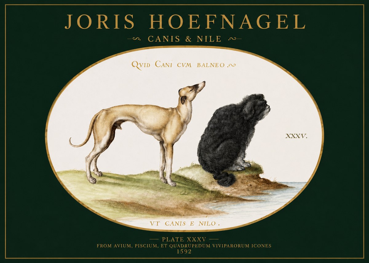 Joris Hoefnagel Neither Can a Dog Live in Baths No3 - Plakat