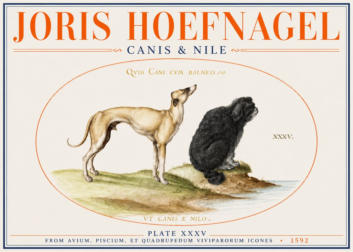 Joris Hoefnagel Neither Can a Dog Live in Baths No4 - Plakat