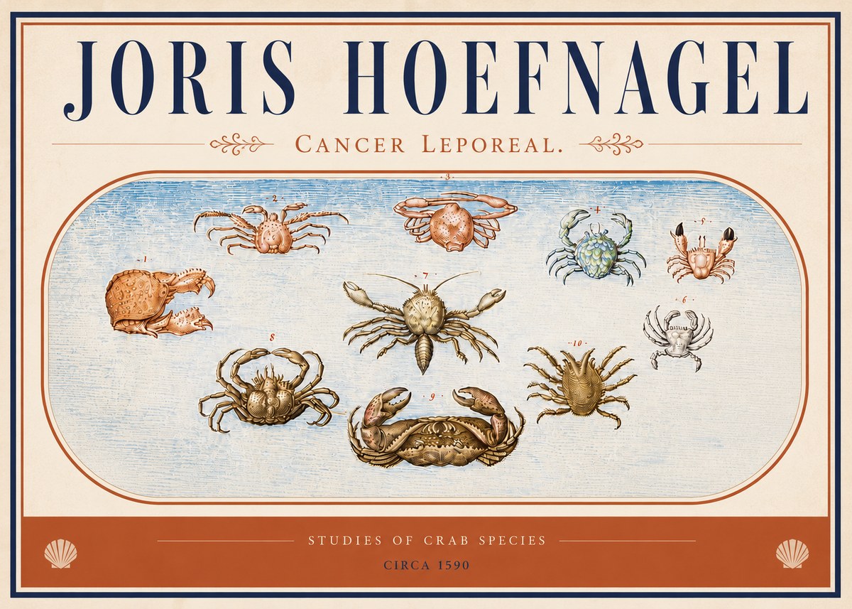 Joris Hoefnagel Cancer Leporeal. No4 - Plakat