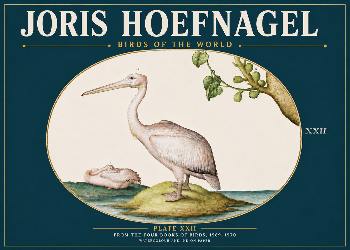 Joris Hoefnagel Plate Xxii No5 - Plakat