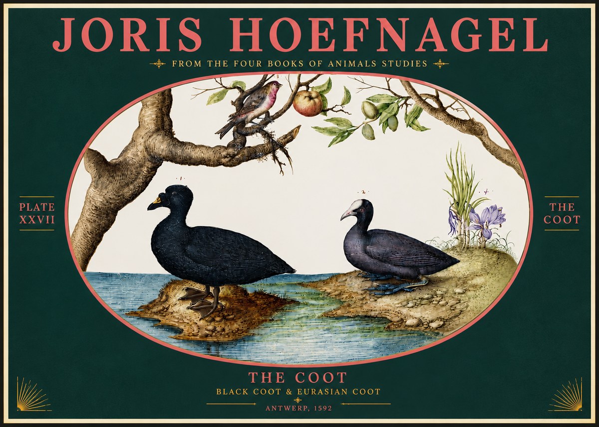 Joris Hoefnagel The Coot No4 - Plakat