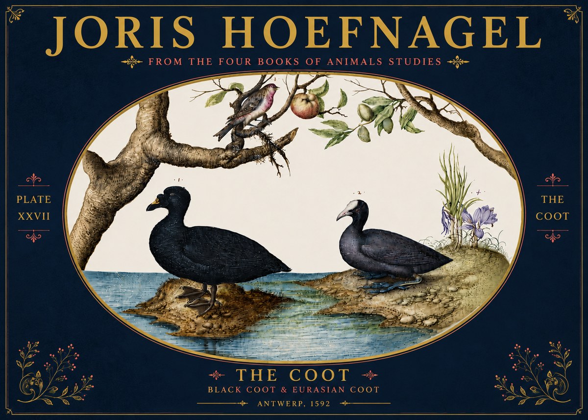 Joris Hoefnagel The Coot No6 - Plakat