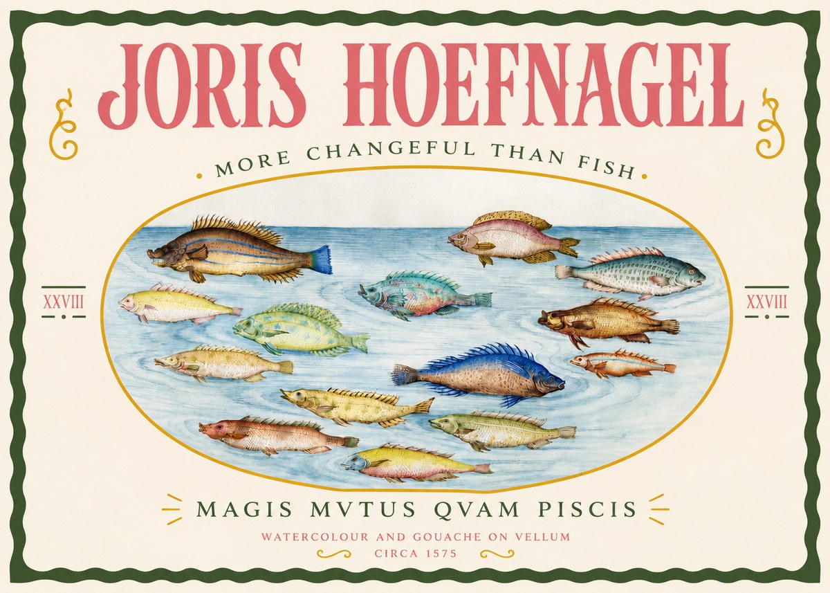 Joris Hoefnagel Fish More Than Silent No4 - Plakat
