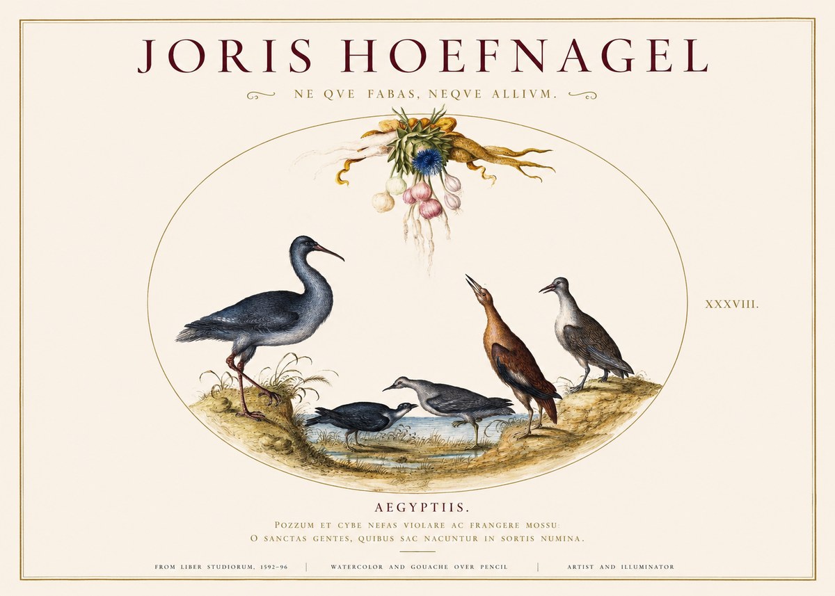 Joris Hoefnagel Aegyptiis. No1 - Plakat
