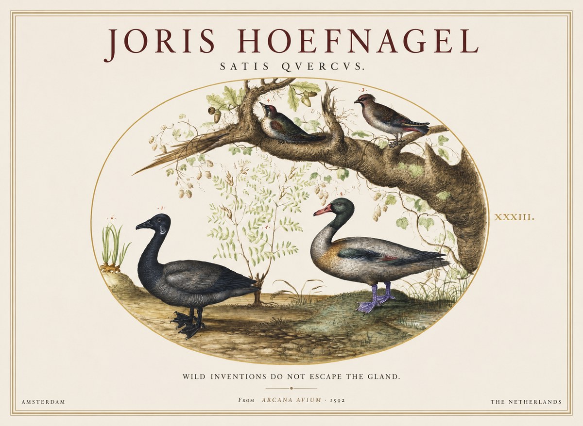 Joris Hoefnagel Satis Quercus. Birds of the Marsh No2 - Plakat