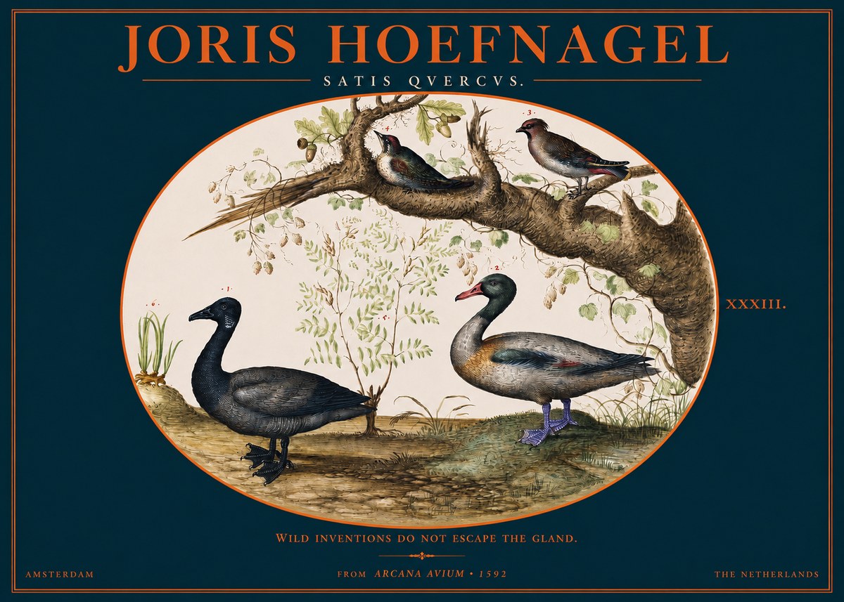 Joris Hoefnagel Satis Quercus. Birds of the Marsh No3 - Plakat