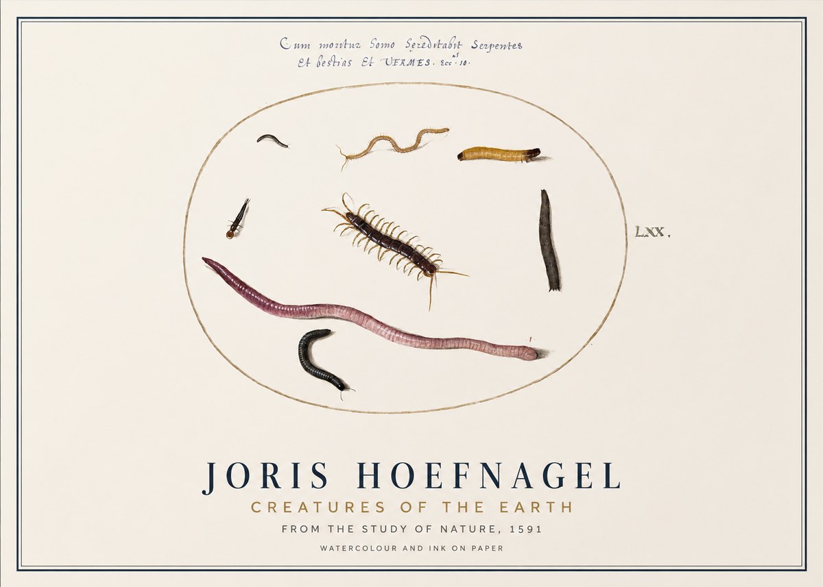 Joris Hoefnagel Creatures of the Earth II No1 - Plakat