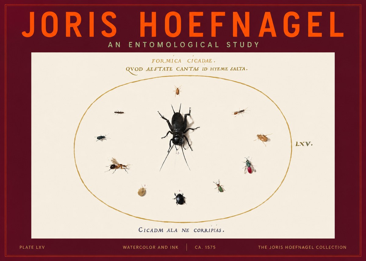 Joris Hoefnagel Formica Cicadae No4 - Plakat