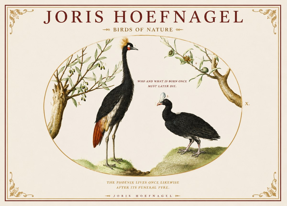 Joris Hoefnagel Birds of Nature No1 - Plakat