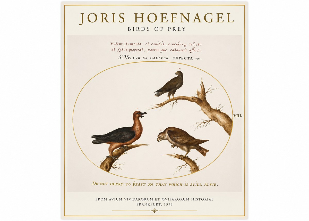 Joris Hoefnagel Birds of Prey No1 - Plakat