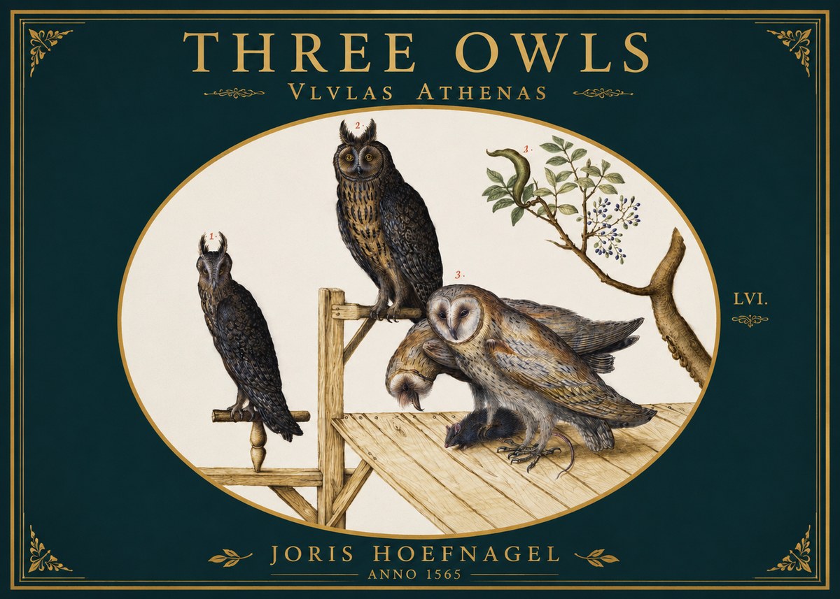 Joris Hoefnagel Vlvlas Athenas No3 - Plakat