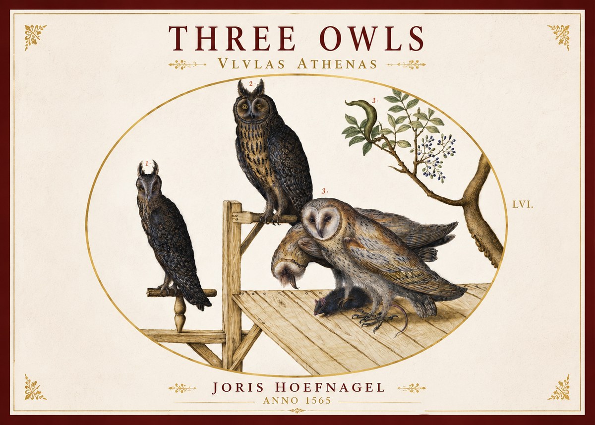 Joris Hoefnagel Vlvlas Athenas No4 - Plakat