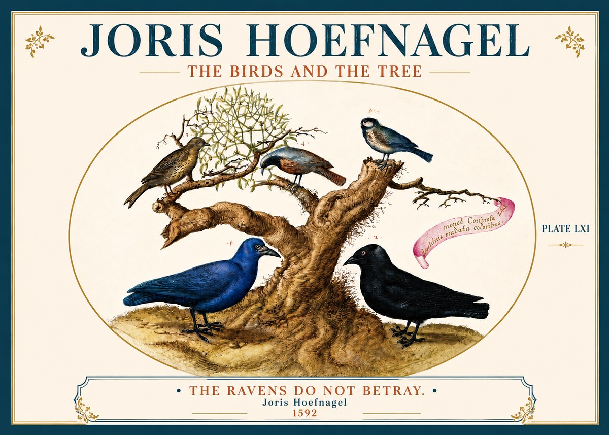 Joris Hoefnagel The Birds and the Tree No4 - Plakat