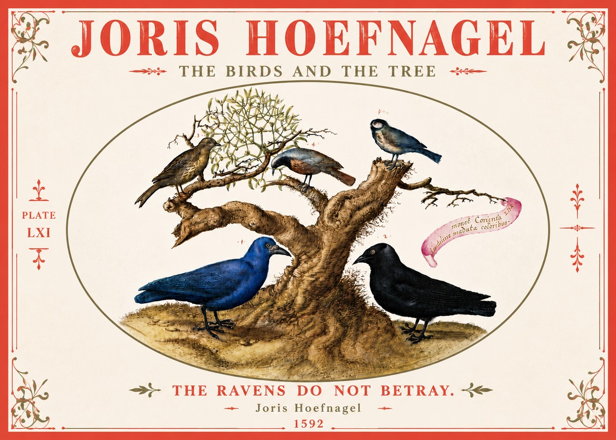 Joris Hoefnagel The Birds and the Tree No6 - Plakat