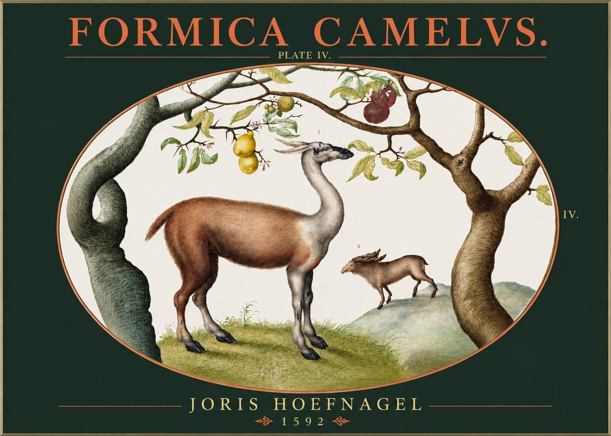 Joris Hoefnagel Formicamelus. No3 - Plakat