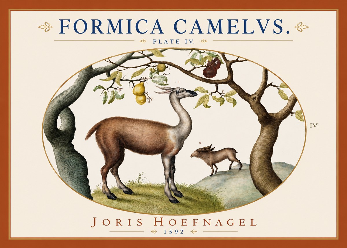 Joris Hoefnagel Formicamelus. No4 - Plakat