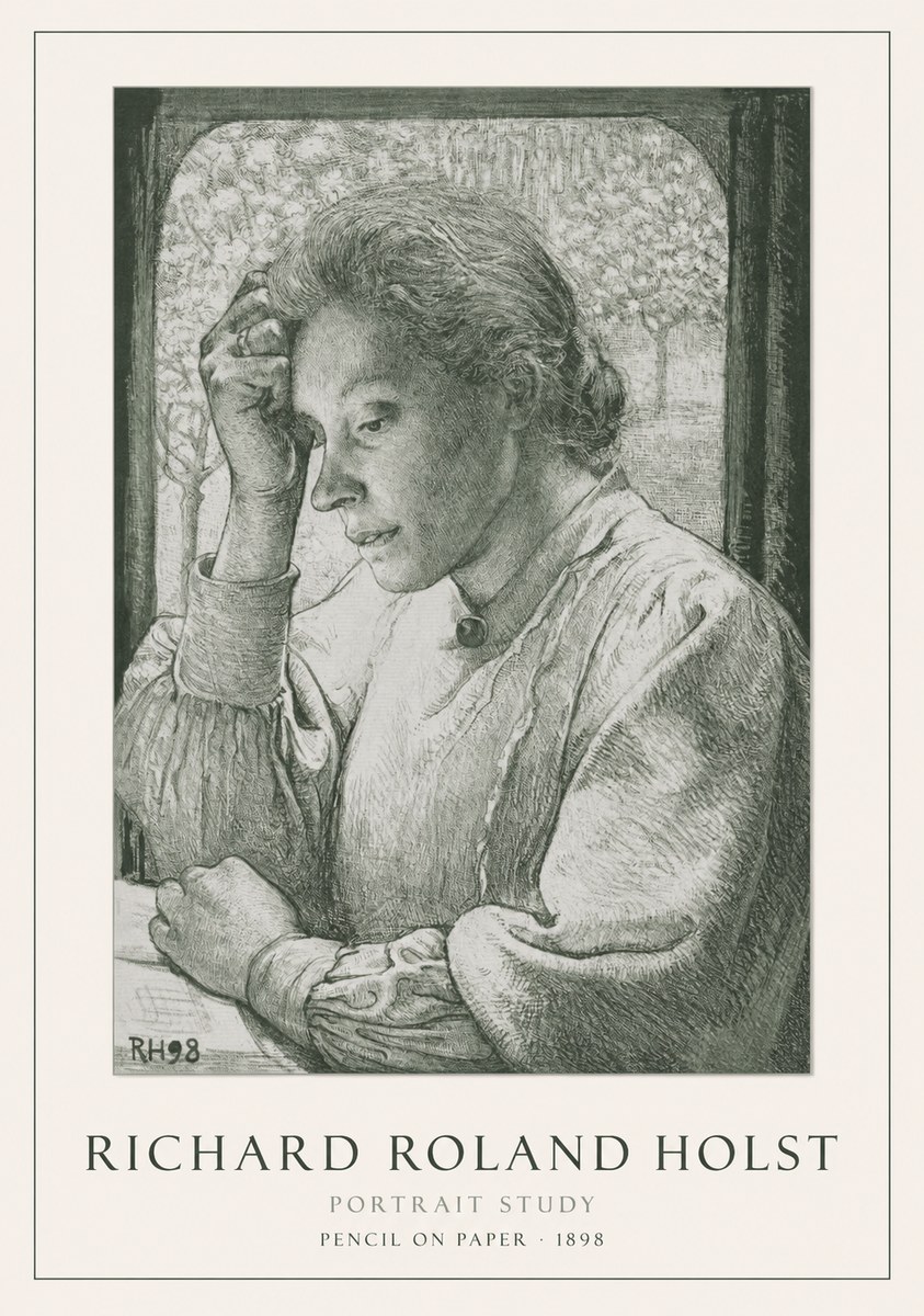 Richard Roland Holst Portrait Study No1 - Plakat