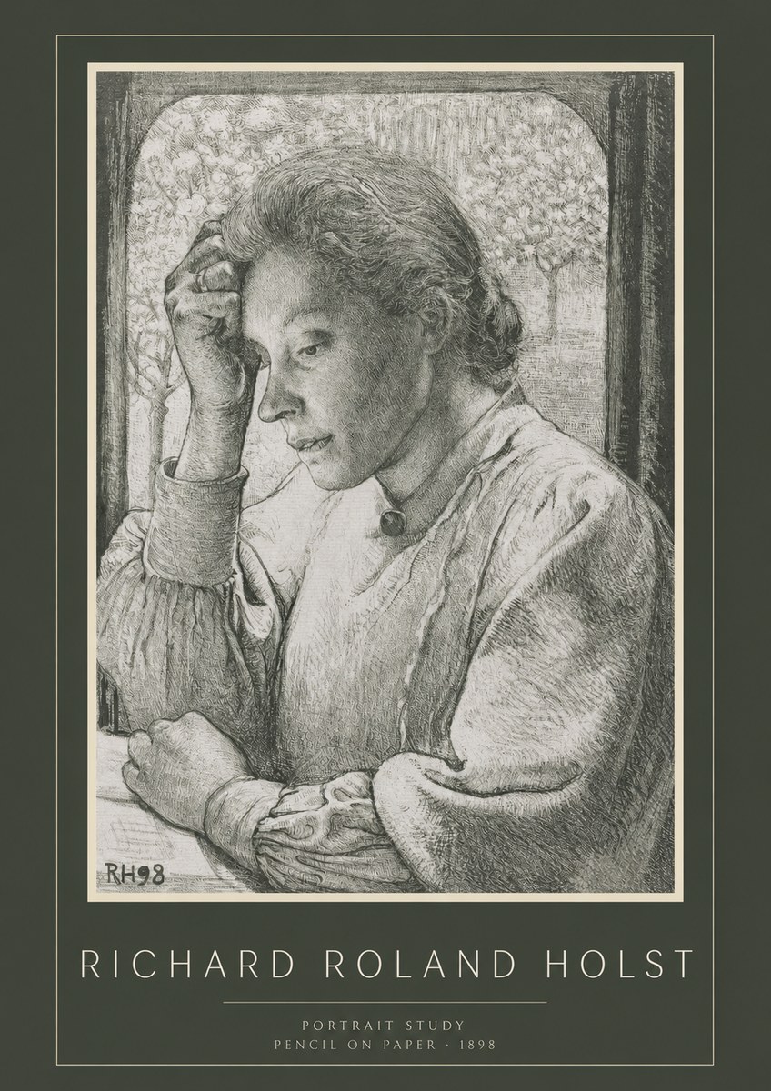 Richard Roland Holst Portrait Study No2 - Plakat