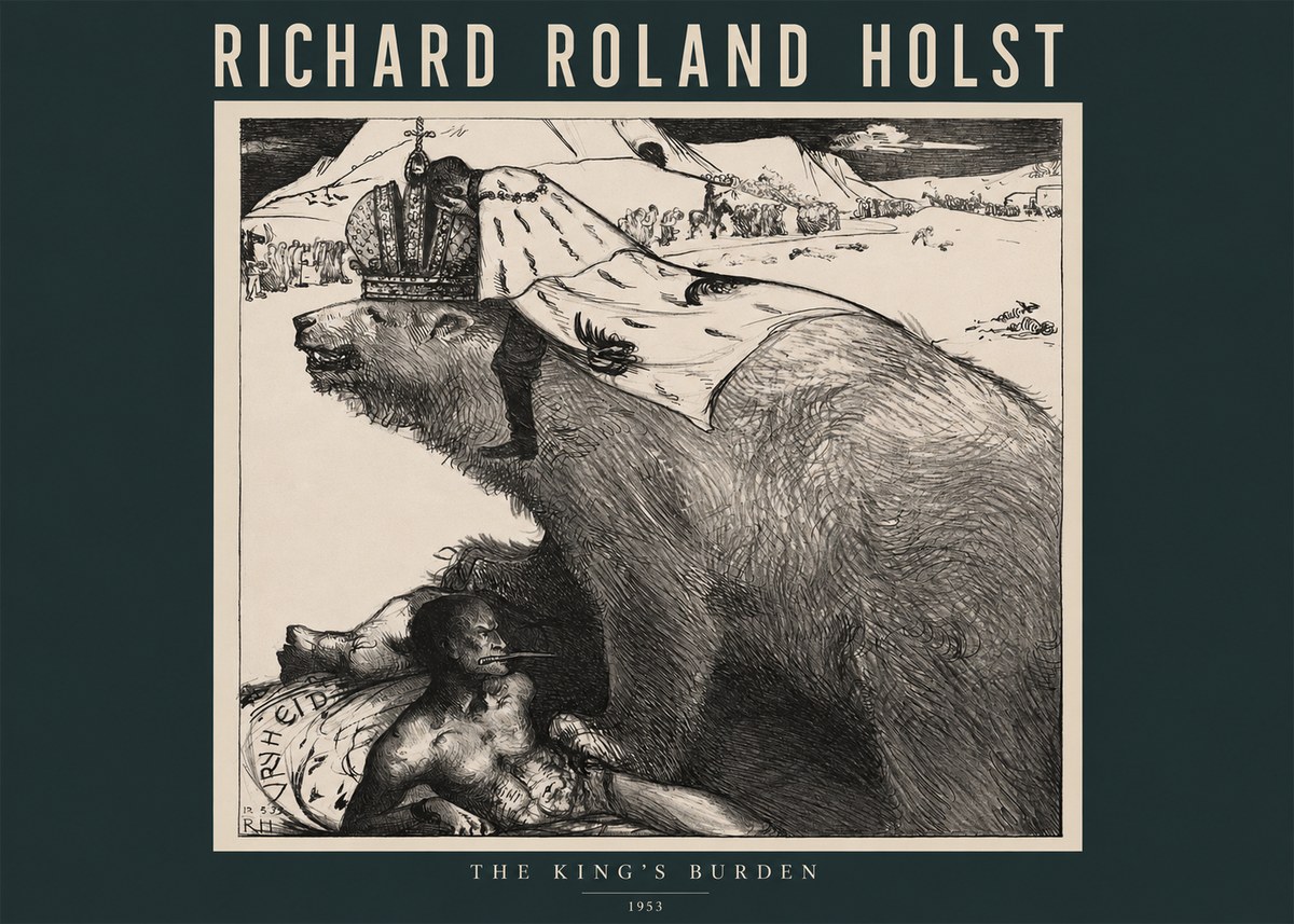 Richard Roland Holst The King's Burden No2 - Plakat