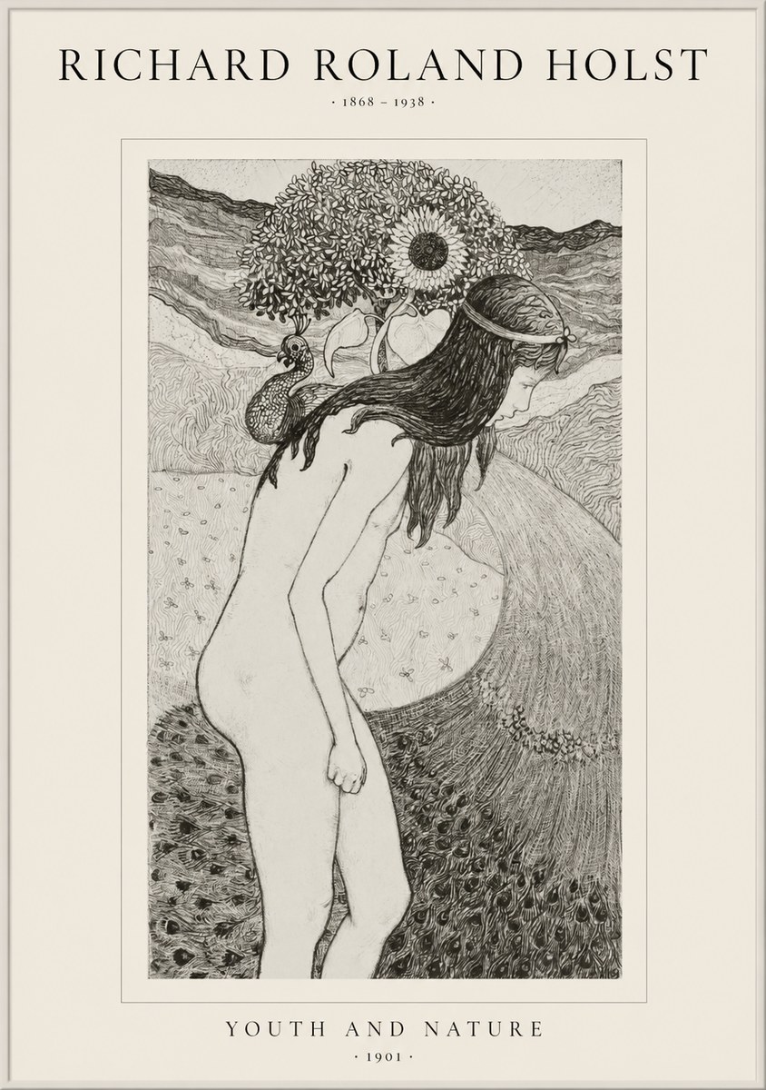 Richard Roland Holst Youth and Nature No1 - Plakat