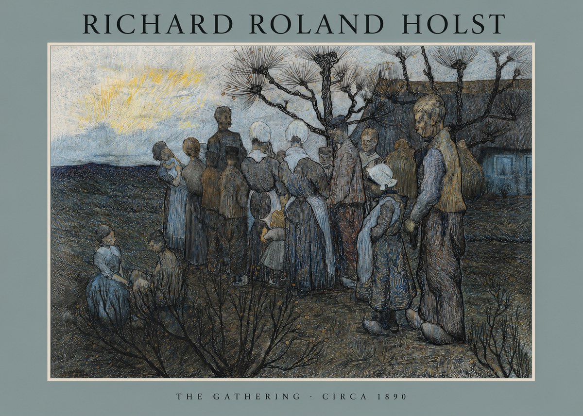 Richard Roland Holst The Gathering No2 - Plakat