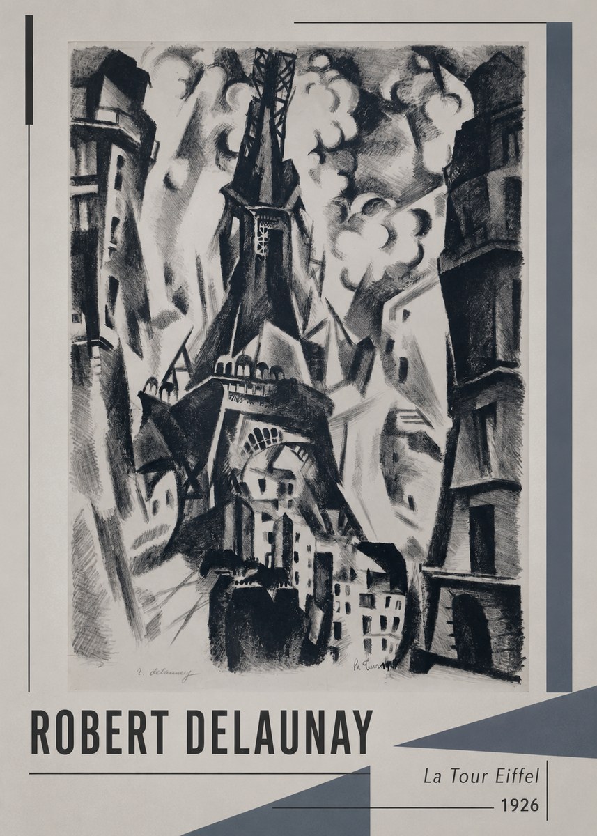 Robert Delaunay La Tour Eiffel No1 - Plakat