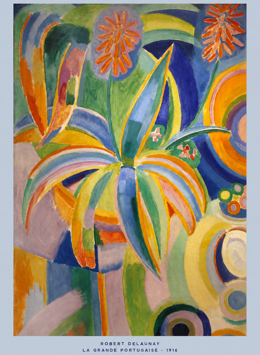 Robert Delaunay La Grande Portugaise I No5 - Plakat
