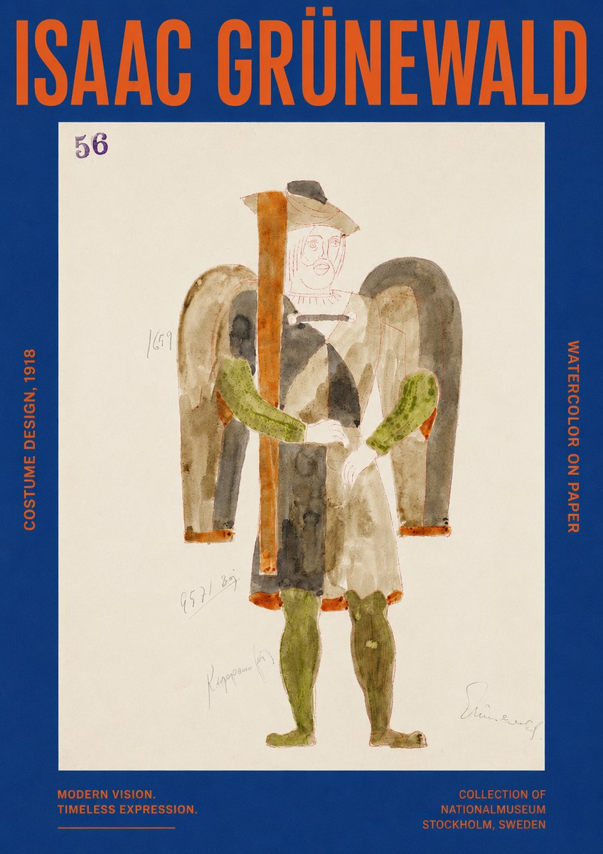 Isaac Grünewald Costume Design IV No2 - Plakat