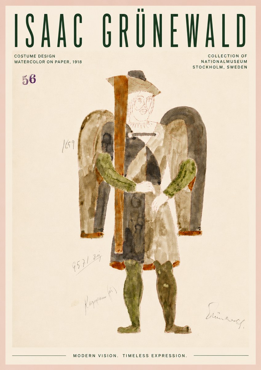 Isaac Grünewald Costume Design IV No6 - Plakat