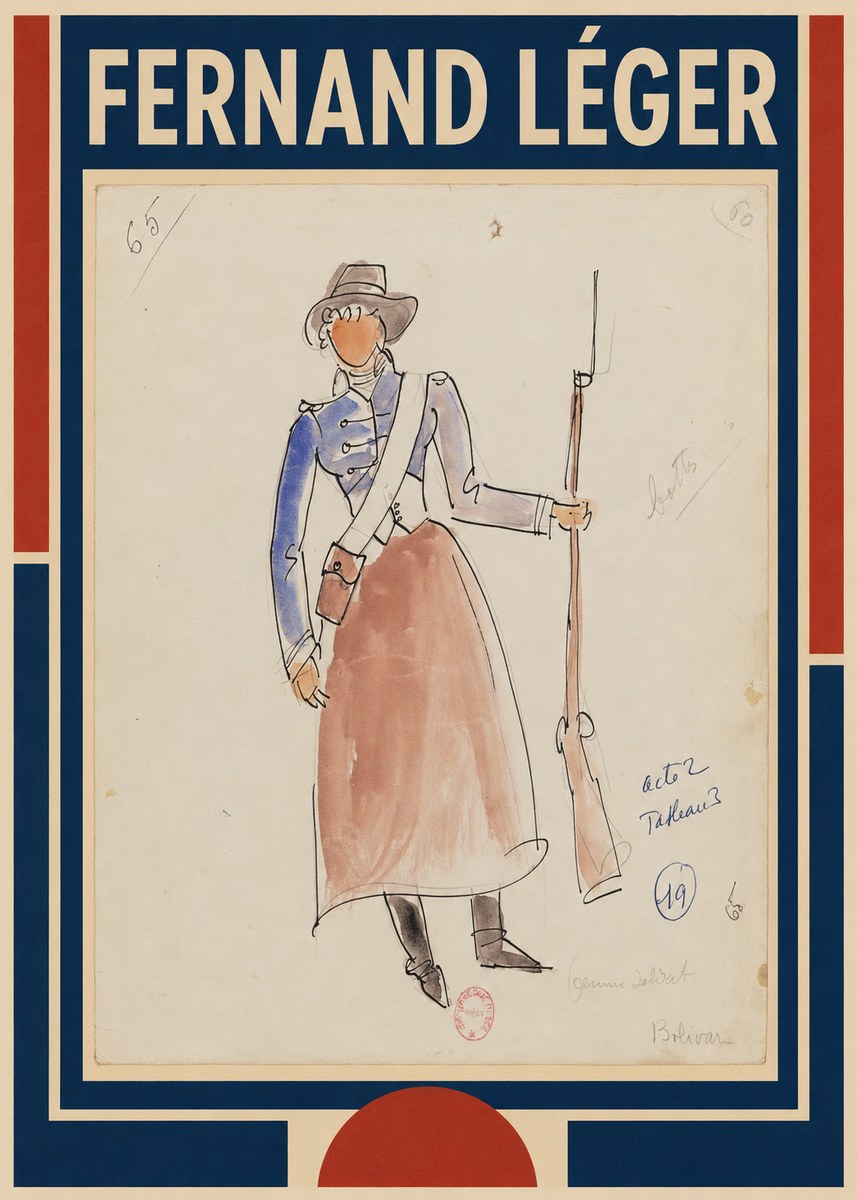 Fernand Léger Jeune Soldat No1 - Plakat
