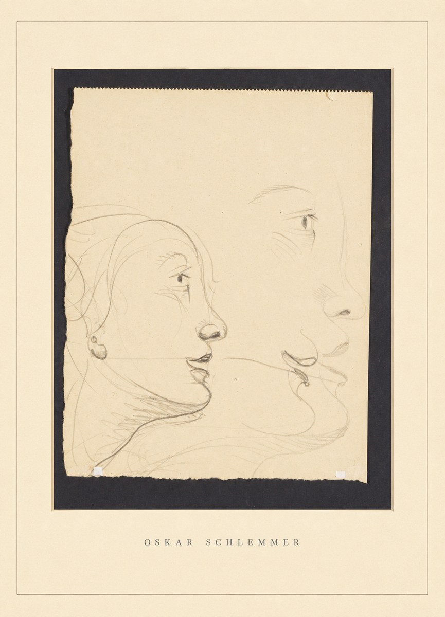 Oskar Schlemmer Profile Studies No4 - Plakat