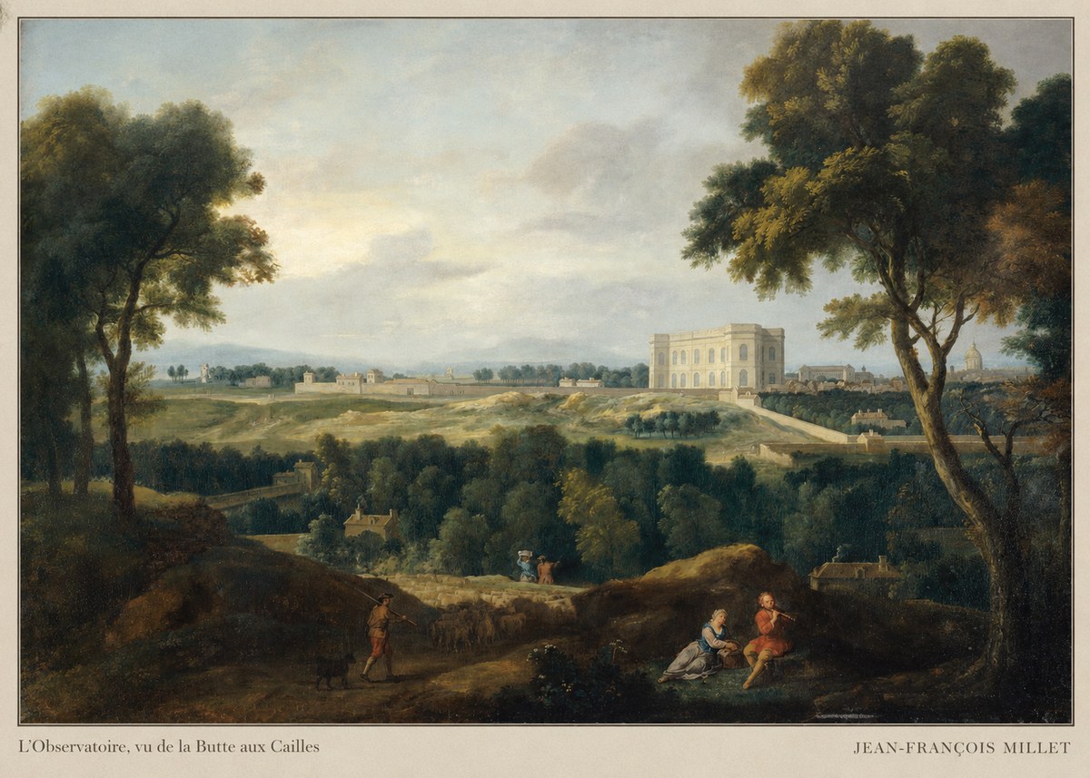 Jean-François Millet L'observatoire, Vu De La Butte Aux Cailles No5 - Plakat