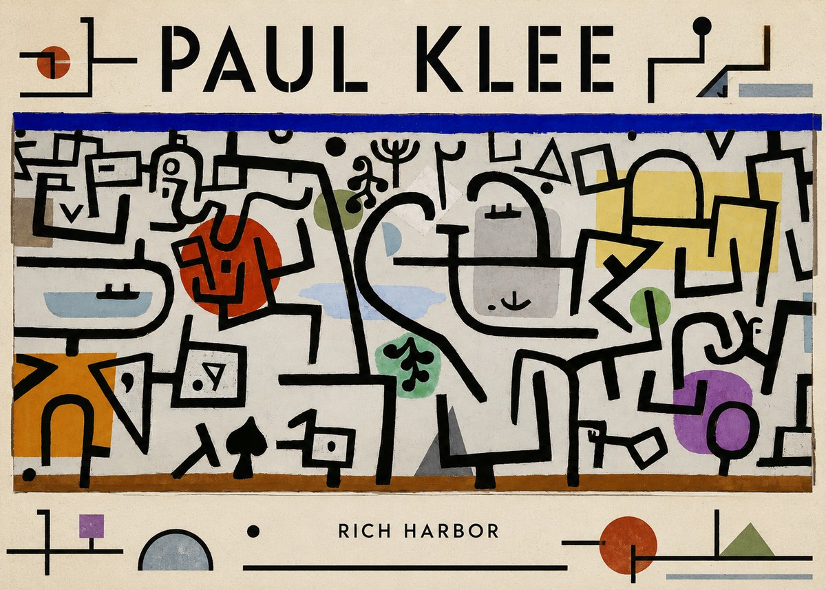 Paul Klee Rich Harbor No1 - Plakat