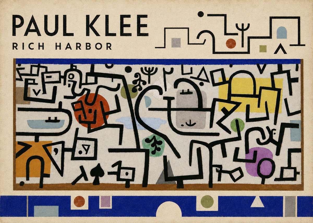 Paul Klee Rich Harbor No4 - Plakat