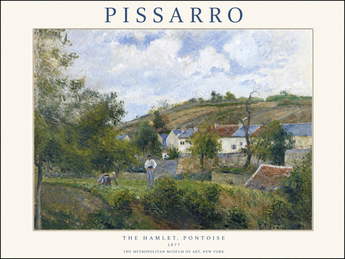 Pissarro The Hamlet, Pontoise No1 - Plakat